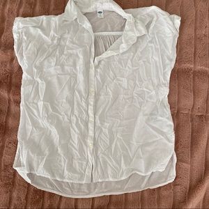 Old Navy White Collared Shirt